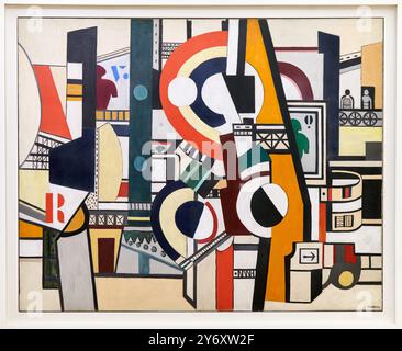 Les Disques dans la ville, 1920, Fernand Léger, 1881, Argentan (Francia) - 1955, gif-sur-Yvette (Francia), Centre Pompidou, National Museum of Modern An Foto Stock