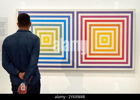 Du jaune au Violet, 1956, Francois Morellet, 1926, Cholet (Francia) - 2016, Cholet (Francia), Centre Pompidou, Museo Nazionale dei moderni e contemporanei Foto Stock