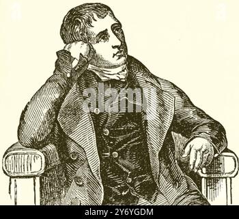 SAMUEL CROMPTON 1753-1827) inventore e sviluppatore inglese del mulo spinning Foto Stock