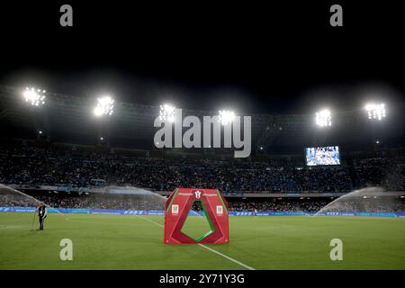 Napoli, Italia. 26 settembre 2024. Durante il Round of 32 della Coppa Italia Napoli e Palermo allo Stadio Diego Armando Maradona di Napoli, italia meridionale - giovedì 26 settembre 2024. Sport - calcio . (Foto di Alessandro Garofalo/Lapresse) credito: LaPresse/Alamy Live News Foto Stock