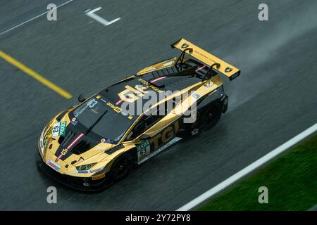 Spielberg, Austria. 27 settembre 2024. SPIELBERG, AUSTRIA - 27. Settembre: Franck Perera dalla Francia nella sua Lamborghini Huracan GT3 EVO2 by Lamborghini Team TGI by GRT durante la sessione di allenamento DTM al Red Bull Ring il 27 settembre 2024 a Spielberg, Austria.240927 SEPA 25 003 - 20240927 PD7794 credito: APA-PictureDesk/Alamy Live News Foto Stock