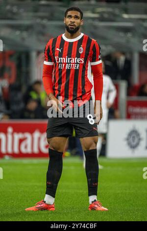 Milano, Italia - settembre 27 2024 - Milano-Lecce serie A - ruben loftus guancia AC milan crediti: Kines Milano/Alamy Live News Foto Stock