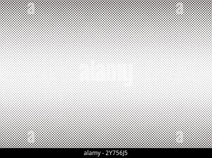 Trama mezzitoni monocromatica senza cuciture vettoriali isolata su sfondo bianco. Ripetibile orizzontalmente. Illustrazione Vettoriale