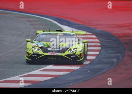 Mirko Bortolotti (ITA), Lamborghini Huracane GT3 Evo 2, Team: SSR Performance (DEU), Motorsport, DTM 2024, DTM07, Red Bull Ring, Spielberg, Austria, formazione, 27.09.2024 foto: Eibner-Pressefoto/Juergen Augst Foto Stock