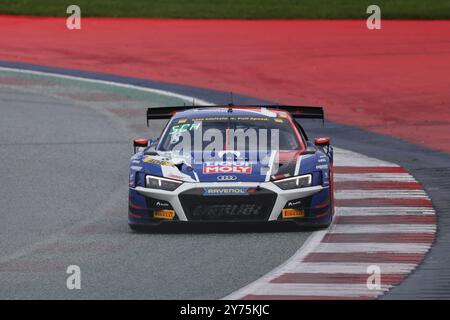 Jonas Karklys (LIT) / Pablo Schumm (DEU), #8, Audi R8 LMS GT3 Evo2, Team: LIQUI Moly Team Engstler by Nordpass (DEU), Motorsport, ADAC GT Masters, Runde 5, Red Bull Ring, Spielberg, Austria, formazione, 27.09.2024 foto: Eibner-Pressefoto/Juergen Augst Foto Stock
