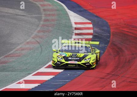 Mirko Bortolotti (ITA), Lamborghini Huracane GT3 Evo 2, Team: SSR Performance (DEU), Motorsport, DTM 2024, DTM07, Red Bull Ring, Spielberg, Austria, formazione, 27.09.2024 foto: Eibner-Pressefoto/Juergen Augst Foto Stock