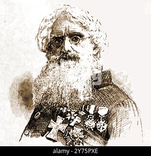 Un ritratto del XIX secolo di Samuel Morse (1791-1872) - Samuel Finley Breese Morse (1791 – 1872) è stato un inventore statunitense, ritrattista e sviluppatore di telegrafi che ha co-inventato il codice Morse con Alfred Vail (Alfred Lewis Vail (1807 – 1859) Foto Stock