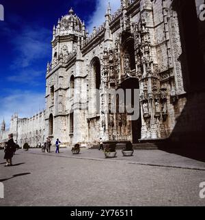 DAS Hieronimitenkloster a Lissabon, Portogallo um 1981. Foto Stock