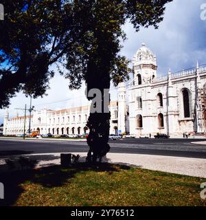 DAS Hieronimitenkloster a Lissabon, Portogallo um 1981. Foto Stock