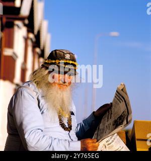 'Bernstein-Larsen' im Hafen von Skagen, Nordjütland, Dänemark um 1985. Foto Stock