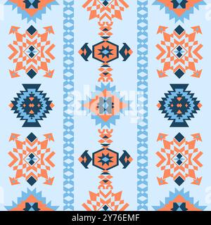 Motivo con motivi tradizionali di ricamo palestinese, illustrazione vettoriale Illustrazione Vettoriale