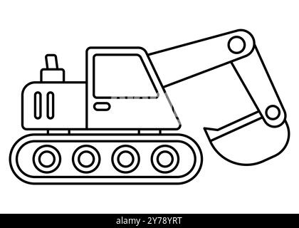 Clip da braccio art. Design del profilo per disegnare e colorare i bambini. Illustrazione vettoriale. Illustrazione Vettoriale