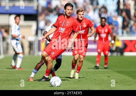 Zwolle, NLD. 28 settembre 2024. ZWOLLE, 29-09-2024, MAC3PARK Stadium, stagione 2024/2025, Eredivisie Football olandese. Il giocatore dell'Almere City Thom Haye durante la partita PEC Zwolle - Almere City Credit: Pro Shots/Alamy Live News Foto Stock