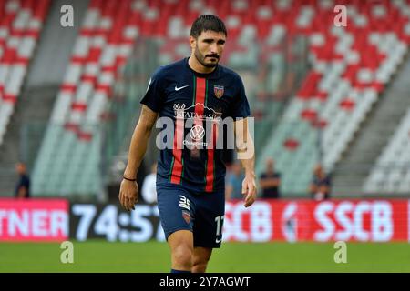 Alessandro Caporale di Cosenza durante SSC Bari vs Cosenza calcio, partita di serie B a Bari, Italia, settembre 28 2024 Foto Stock