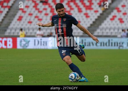 Alessandro Caporale di Cosenza durante SSC Bari vs Cosenza calcio, partita di serie B a Bari, Italia, settembre 28 2024 Foto Stock