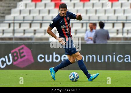 Alessandro Caporale di Cosenza durante SSC Bari vs Cosenza calcio, partita di serie B a Bari, Italia, settembre 28 2024 Foto Stock