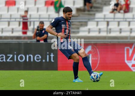 Alessandro Caporale di Cosenza durante SSC Bari vs Cosenza calcio, partita di serie B a Bari, Italia, settembre 28 2024 Foto Stock