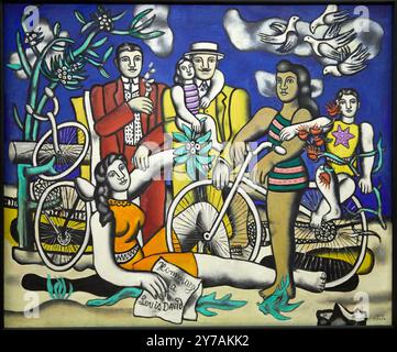 "Les Loisirs-Hommage à Louis David", 1948-1949, Fernand Léger, Centre Pompidou, Parigi, Francia, Europa Foto Stock