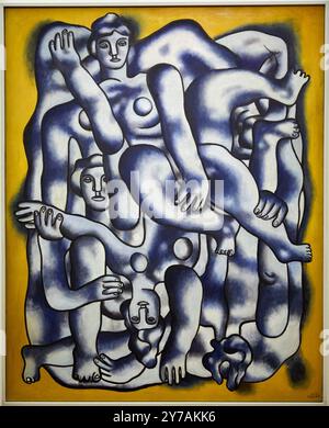 "Les acrobates en gris", 1942-1944, Fernand Léger, Centre Pompidou, Parigi, Francia, Europa Foto Stock