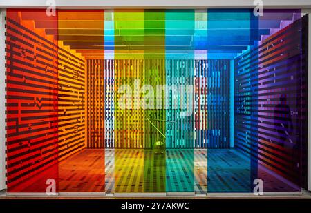 "Aménagement de l'antichambre des appartements privés du Palais de l'Elysée pour le président Georges Pompidou", 1972-1974, Agam, Centre Pompidou, par Foto Stock