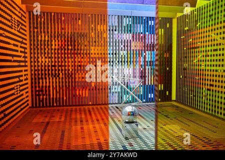 "Aménagement de l'antichambre des appartements privés du Palais de l'Elysée pour le président Georges Pompidou", 1972-1974, Agam, Centre Pompidou, par Foto Stock