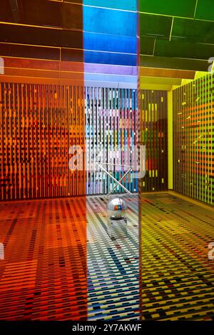 "Aménagement de l'antichambre des appartements privés du Palais de l'Elysée pour le président Georges Pompidou", 1972-1974, Agam, Centre Pompidou, par Foto Stock