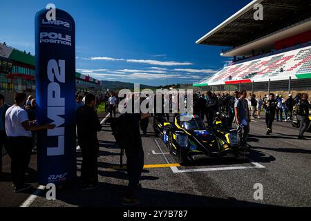 09 RIED Jonas (Ger), CAPIETTO Maceo (fra), CAIROLI Matteo (ita), Iron Lynx - Proton, Oreca 07 - Gibson, griglia durante la 4 ore del Mugello 2024, 5° round dell'European le Mans Series 2024 sul circuito del Mugello dal 26 al 29 settembre 2024 a Scarperia e San Piero, Italia Foto Stock