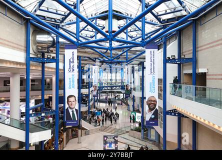 Birmingham, Regno Unito. 29 settembre 2024. Immagine © concessa in licenza a Parsons Media. 29/09/2024. Birmingham, Regno Unito. Conferenza del Partito Conservatore 2024 - primo giorno. ICC. Visione generale della Conferenza del Partito Conservatore 2024 a Birmingham. Foto di Credit: andrew parsons/Alamy Live News Foto Stock