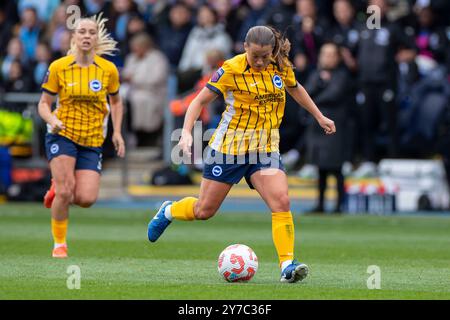 Manchester domenica 29 settembre 2024. Durante il Barclays fa Women's Super League match tra Manchester City e Brighton e Hove Albion al Joie Stadium di Manchester, domenica 29 settembre 2024. (Foto: Mike Morese | mi News) crediti: MI News & Sport /Alamy Live News Foto Stock