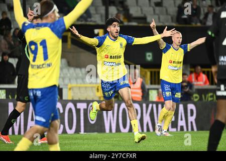 Belgio. 29 settembre 2024. Kahveh Zahiroleslam di STVV, nella foto durante una partita di calcio tra Cercle Brugge e STVV, domenica 29 settembre 2024 a Bruges, il giorno 9 della 2024-2025 'Challenger Pro League' 1B seconda divisione del campionato belga. BELGA PHOTO MAARTEN STRAETEMANS credito: Belga News Agency/Alamy Live News Foto Stock