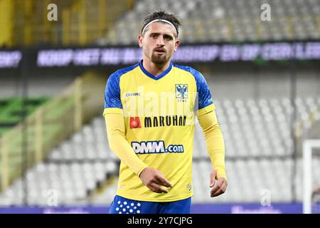 Belgio. 29 settembre 2024. Adriano Bertaccini della STVV nella foto durante una partita di calcio tra Cercle Brugge e STVV, domenica 29 settembre 2024 a Bruges, il giorno 9 della 2024-2025 'Challenger Pro League' 1B seconda divisione del campionato belga. BELGA PHOTO MAARTEN STRAETEMANS credito: Belga News Agency/Alamy Live News Foto Stock