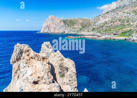 Costa vicino a Falassarna, Creta, Grecia Foto Stock