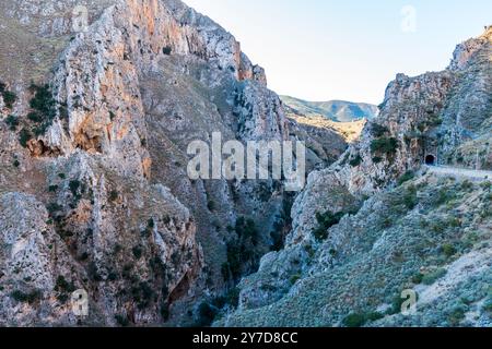 Gola di Topolia, Creta interna sulla strada tra Kissamos e la spiaggia di Elafonissi Foto Stock