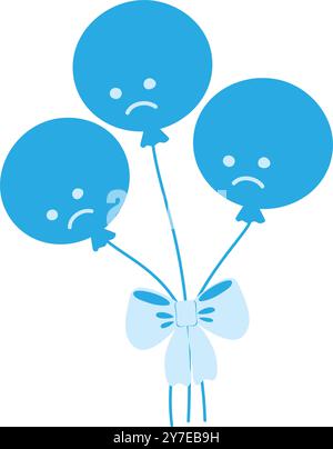 Design minimalista e alla moda carte a tema Blue Monday, poster o concept promozionale Web Illustrazione Vettoriale