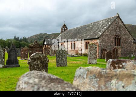 Chiesa di Santa Caterina a Boot nella valle di Eskdale nel Lake District National Park, Cumbria, Inghilterra Foto Stock