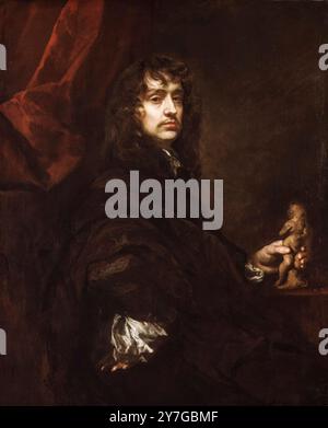 Sir Peter Lely (1618-1680), Autoritratto del ritrattista olandese-inglese, olio su tela intorno al 1660 Foto Stock