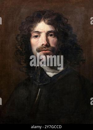 William Dobson (c.1611-1646), Autoritratto del ritrattista inglese, uno dei primi pittori inglesi significativi, olio su tela, 1635-1640 Foto Stock