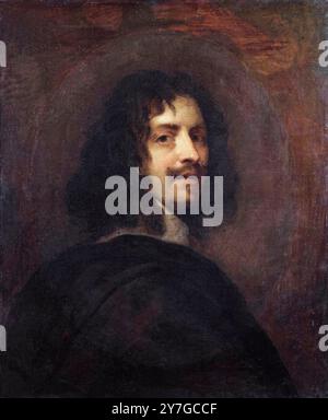 William Dobson (c.1611-1646), Autoritratto del ritrattista inglese, uno dei primi pittori inglesi significativi, olio su tela, circa 1646 Foto Stock