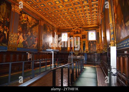 Sienas, Italia, 14 settembre 2024. L'interno del monastero di Santa Caterina a Siena. Foto di alta qualità Foto Stock