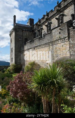 Palazzo del Castello di Stirling con vista sui Giardini della Regina Anna. Stirling, Stirlingshire, Scozia Foto Stock