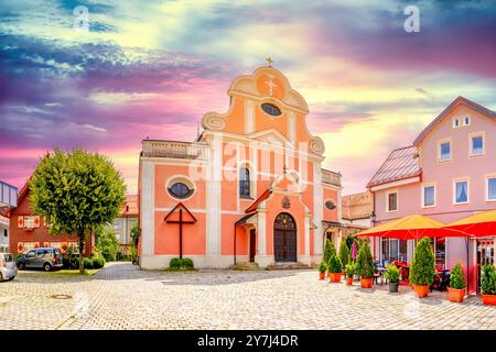 Città vecchia di Immenstadt, im Allgäu, Germania Foto Stock