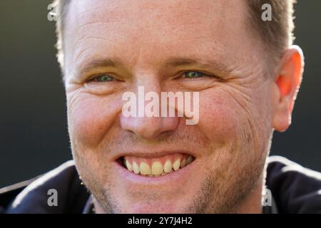 Newcastle, Regno Unito. 28 settembre 2024. Il manager del Newcastle United Eddie Howe durante la partita Newcastle United FC vs Manchester City FC English Premier League a St. James' Park, Newcastle, Inghilterra, Regno Unito il 28 settembre 2024 Credit: Every Second Media/Alamy Live News Foto Stock