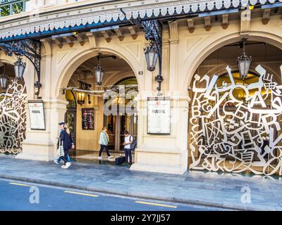 Il Gran Teatre del Liceu a Las Ramblas a Barcellona, Catalogna, Spagna. Foto Stock