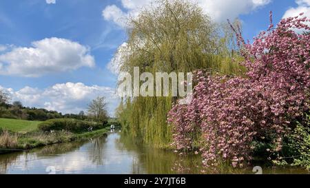 Il canale Kennet e Avon a Hungerford. Foto Stock