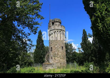 Bismarck Tower vicino alla città di Wetzlar in Assia Foto Stock