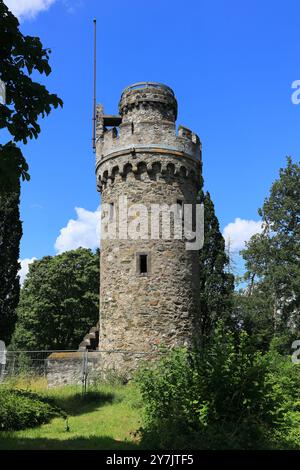 Bismarck Tower vicino alla città di Wetzlar in Assia Foto Stock