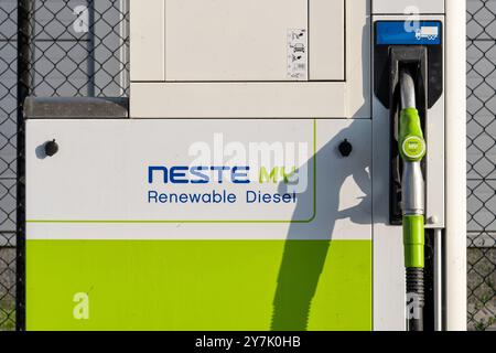 Neste È LA MIA pompa diesel rinnovabile Foto Stock