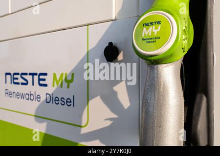 Neste È LA MIA pompa diesel rinnovabile Foto Stock