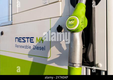 Neste È LA MIA pompa diesel rinnovabile Foto Stock