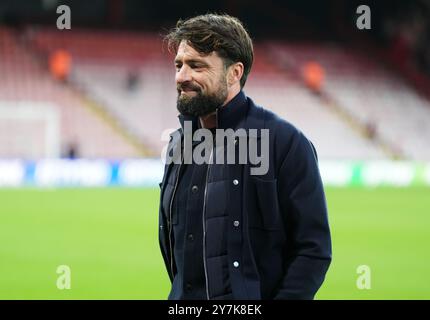 L'allenatore del Southampton Russell Martin prima della partita di Premier League al Vitality Stadium di Bournemouth. Data foto: Lunedì 30 settembre 2024. Foto Stock